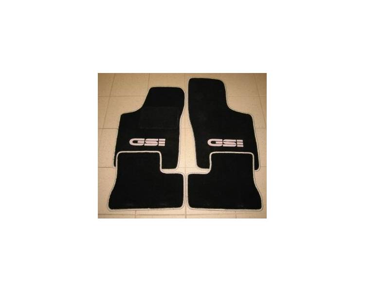 Opel Corsa B Tapis de sol en moquette noir//gris