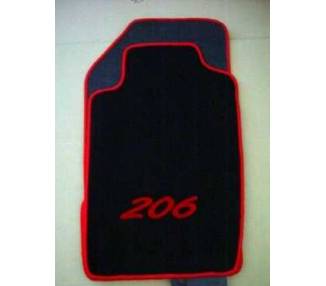 Car carpet for Peugeot 206 