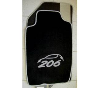 Car carpet for Peugeot 206 