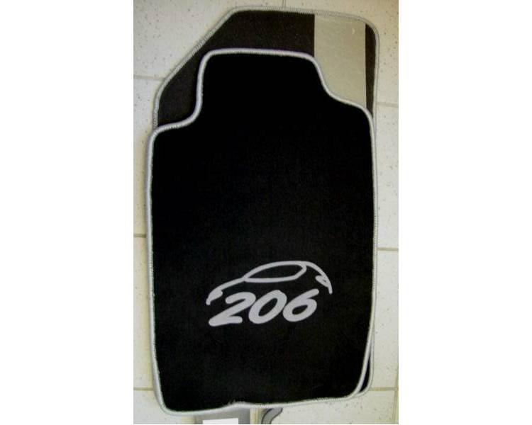 Tapis de sol voiture pour Peugeot 206