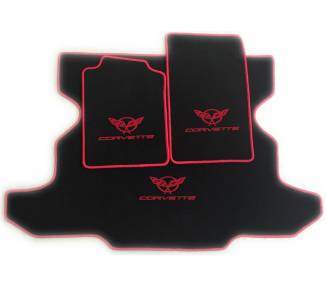 Car carpet for Chevrolet Corvette C5 Targa avec coffre 