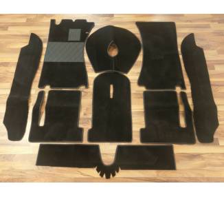 Complete interior carpet kit for Alfa Spider Duetto series 1 from 1966-1969 (only LHD)