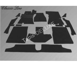 Complete interior carpet kit for Opel Kapitän P2.5 from 1958-1959 (only LHD)