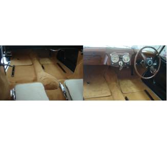 Complete interior carpet kit for Triumph Roadster 1800 / TR 2000 from 1946-1949 (LHD or RHD)