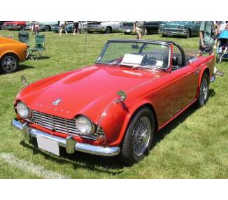 Complete interior carpet kit for Triumph TR4 from 1961-1965 (only LHD)