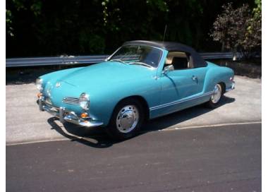 Karmann Ghia cabriolet type 14 with trunk from 1955-1974 (only LHD)