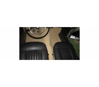 Complete interior carpet kit for Peugeot 404 coupé/cabriolet from 1960-1975 (only LHD)