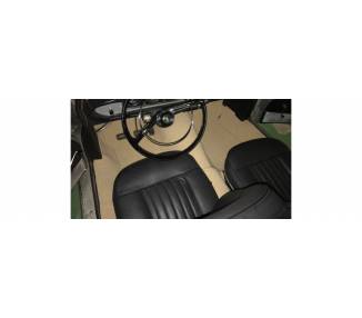 Complete interior carpet kit for Peugeot 404 coupé/cabriolet from 1960-1975 (only LHD)