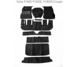 Complete interior carpet kit for Volvo P1800 - 1800E coupé from 1969-1972 (only LHD)