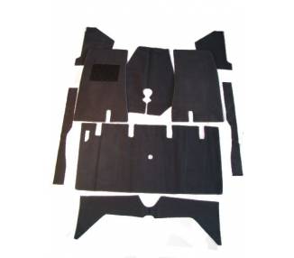 Complete interior carpet kit for Volvo Amazon P121/P122/P122S from 1956-1970 (only LHD)