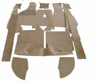 Complete interior carpet kit for Audi 100/200 type 43 from 1976-1982 (only LHD)