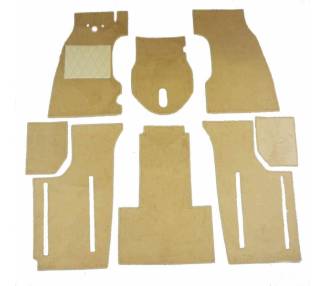 Complete interior carpet kit for Fiat Topolino B from 1948-1949 (only LHD)