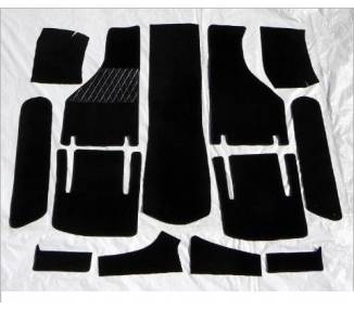 Complete interior carpet kit for Fiat 850 Spider without soft top case 1963-1973 (only LHD)