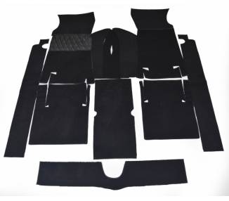 Complete interior carpet kit for Fiat 124 Sport coupé 1967-1972 (only LHD)