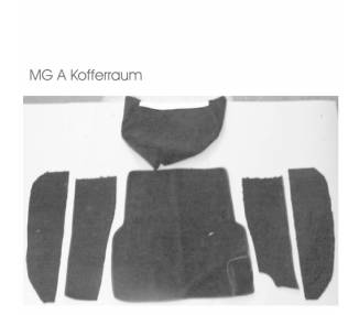 Trunk carpet for MG A 1955-1962
