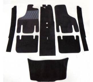 Complete interior carpet kit for NSU Prinz I II III 30 and 30E from 1958-1962 (only LHD)