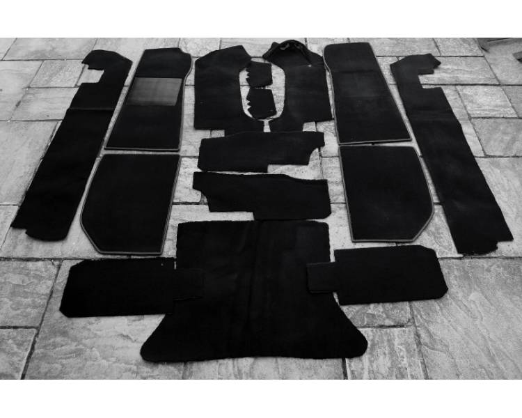 Complete interior carpet kit for Jaguar XJS cabriolet with back seats