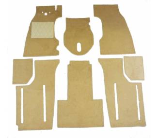 Complete interior carpet kit for Fiat Topolino C from 1949-1954 (only LHD)