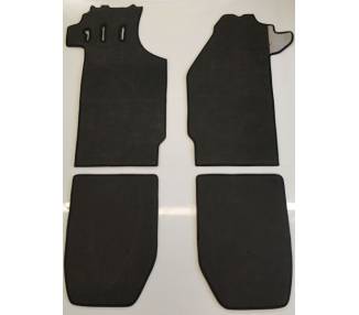 Carpet mats for Porsche 911 coupé F series short wheelbase from 1965-1968 (only LHD)