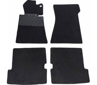 Carpet mats for Mercedes-Benz R107 SL Cabrio from 1971–1989 (LHD or RHD)