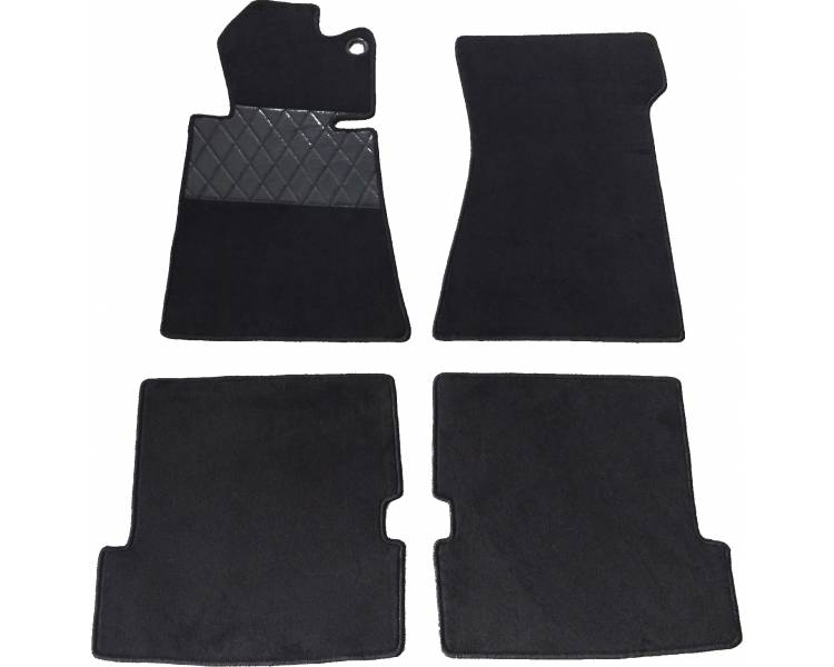 Carpet mats for Mercedes-Benz R107 SL Cabrio from 1971–1989 (LHD or RHD)