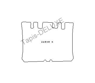 Kofferraumteppich für Fiat Panda 750 von 05/1980-1992