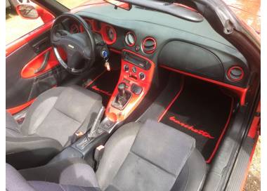 couleur Vin Rouge Tapis de sol de voiture, intérieur de voiture, pour FIAT  500 PALIO tipo Barchetta Croma 126p Ducato124 Spider 500L, accessoires d' intérieur Auto
