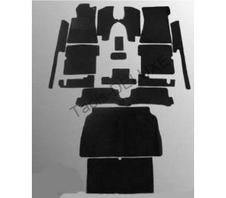 Complete interior carpet kit for Mercedes-Benz W107 SL without jump seat from 1971-1989 (LHD or RHD)