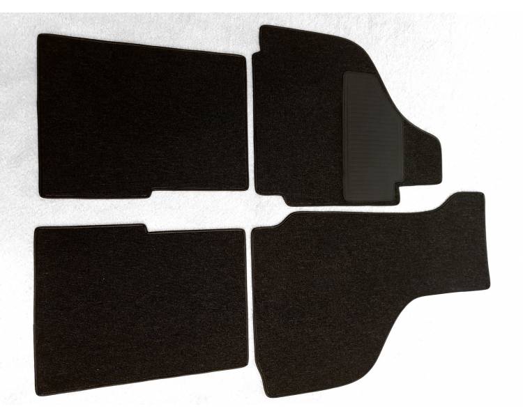 Tapis de Sol Voiture pour VW Karmann Ghia Coupé Type 14 Noir Jaune Velours