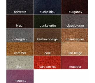 Knit Velours Carpet Samples for Oldtimer Restoration