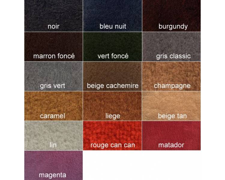 Knit Velours Carpet Samples for Oldtimer Restoration