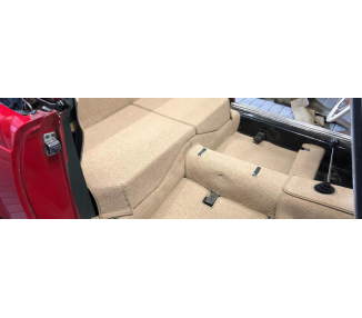 Complete interior carpet kit for Mercedes-Benz W113 SL Pagode automatic with jump seat from 1963-1971 (LHD+RHD)