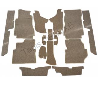 Complete interior carpet kit for Mercedes-Benz W123 CE coupé from 1977–1985 (only LHD)