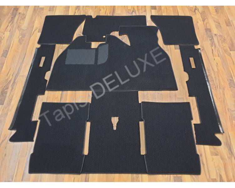 Tapis de sol de voiture en cuir pour KIT, tapis, repose-pieds