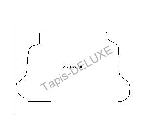 Boot mat for Honda Civic 5 portes du 03/2001-11/2005