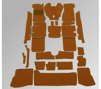 Complete interior carpet kit for Mercedes-Benz Pagode SL W113 1963-1971 automatic with jump seat (LHD+RHD)