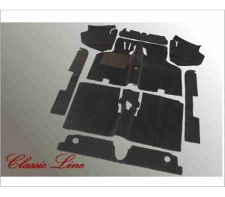 Complete interior carpet kit for VW 1500/1600 limousine type 3 long version + TL  08/1961-07/1967 (only LHD)