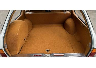 Moquette de coffre voiture pour Mercedes-Benz W123 T avec siége arrière en  2 parties 1978-1985