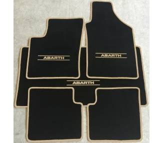 Tapis de sol et de coffre pour Fiat 500 et Abarth à partir de 2007