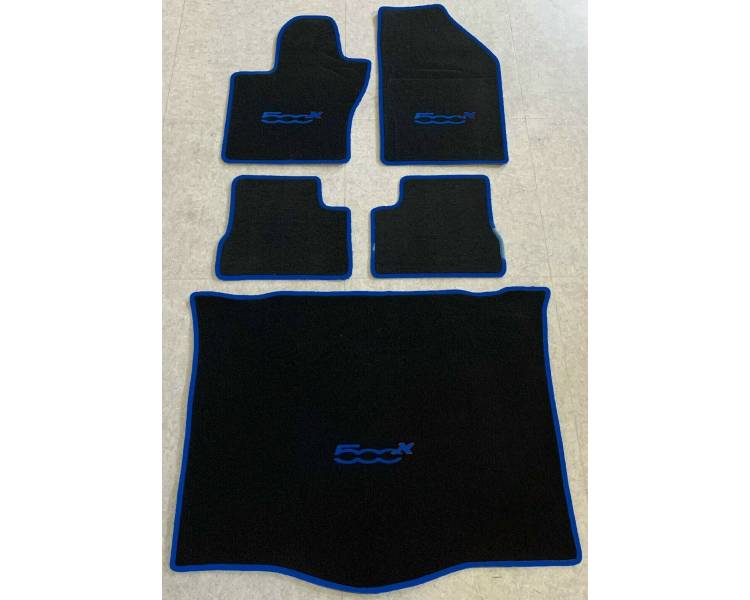 Tapis de sol et de coffre voiture pour Fiat 500X type 334 à partir