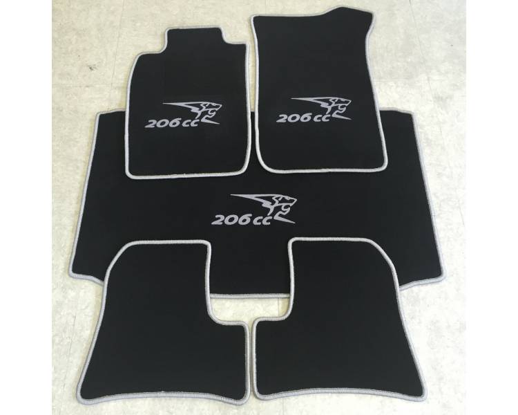 Tapis de sol et de coffre pour Peugeot 206 CC 2000-2008