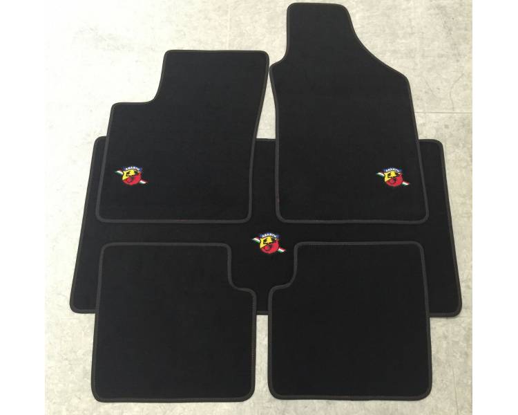 Tapis de sol et de coffre voiture pour Fiat 500 Esseesse Abarth à