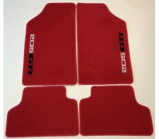 Tapis de sol de voiture en cuir pour KIT 307 CC,tapis,repose-pieds