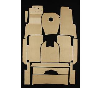 Complete interior carpet kit for Mercedes Benz 170S Cabriolet A 2-seats W136 from 1949-1951 (only LHD)