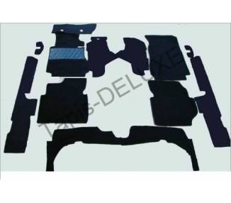 Complete interior carpet kit for Mercedes-Benz W123 limousine from long version 1975–1985 (only LHD)
