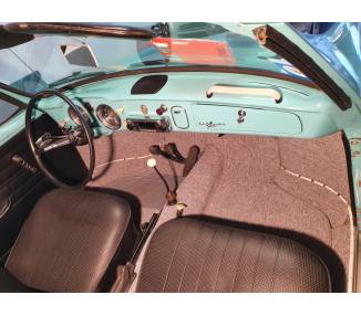 Complete interior carpet kit for Karmann Ghia cabriolet type 14 from 1955-1974 (only LHD)