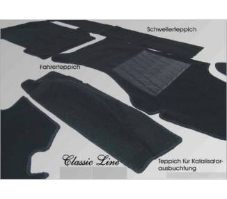 Moquette de sol pour Audi Quattro Urquattro 20V 220PS de 1989-1991