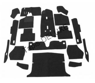 Complete interior carpet kit for Karmann Ghia type 34 from 1961-1969 (only LHD)