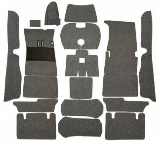 Complete interior carpet kit for Fiat 2300 coupé S from 1961–1968 (only LHD)
