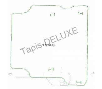 Tapis de coffre pour Nissan Patrol Y 61 4 portes à partir de 1998